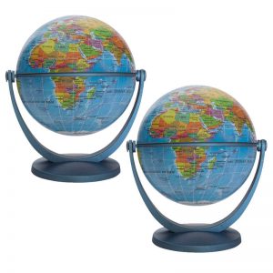 Waypoint Geographic 4" Blue Ocean GyroGlobe, Pack of 2