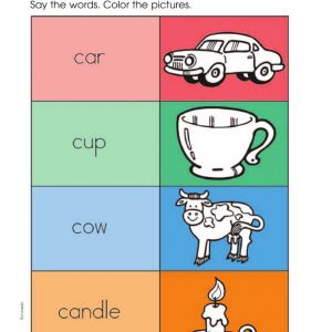 Reading & Math Jumbo Workbook PreK-SC-0439785987-978598 – Page 19 – word and picture cards c by Scholastic