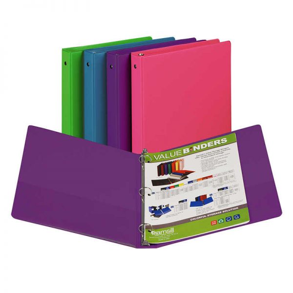 Samsill® Fashion Color Binder, 1" capacity