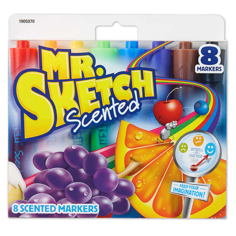 School Smart Washable Markers, Chisel Tips, Assorted Colors, Pack