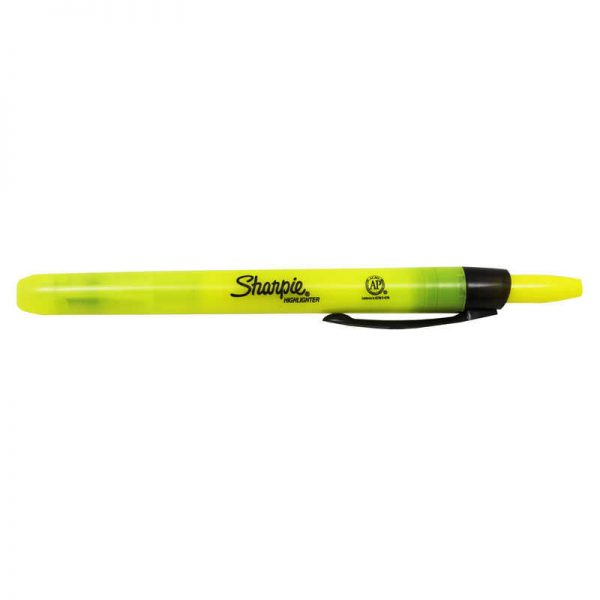 Sharpie® Retractable Highlighter, Yellow