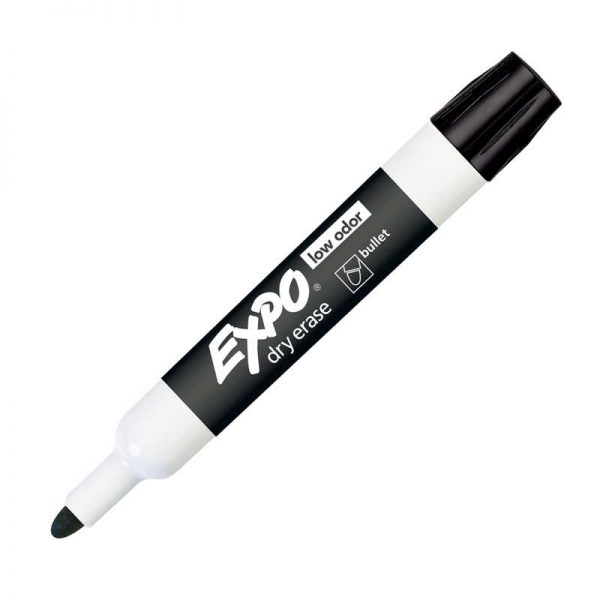 EXPO® Expo Dry Erase Markers Bullet Tip Black