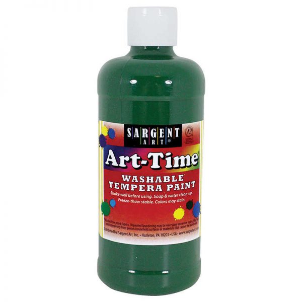 Sargent Art® Art-Time® Washable Tempera Paint, 16oz., Green