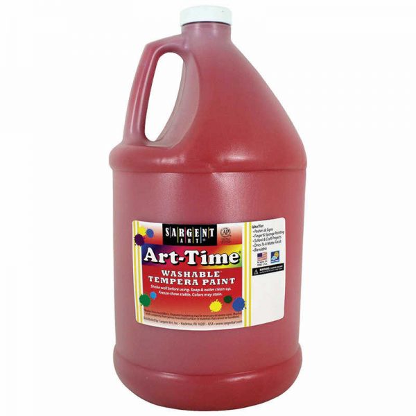 Sargent Art® Art-Time® Washable Tempera Paint, Red, Gallon