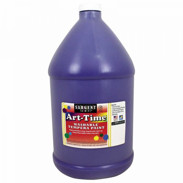 Sargent Art® Art-Time® Washable Tempera Paint, Violet, Gallon
