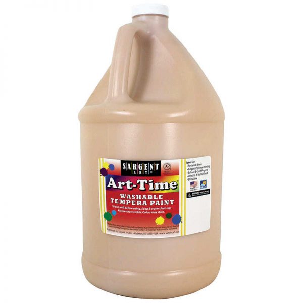 Sargent Art® Art-Time® Washable Tempera Paint, Peach, Gallon