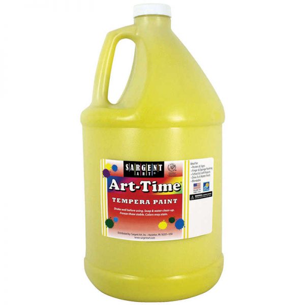 Sargent Art® Art-Time® Tempera Paint, Yellow, Gallon