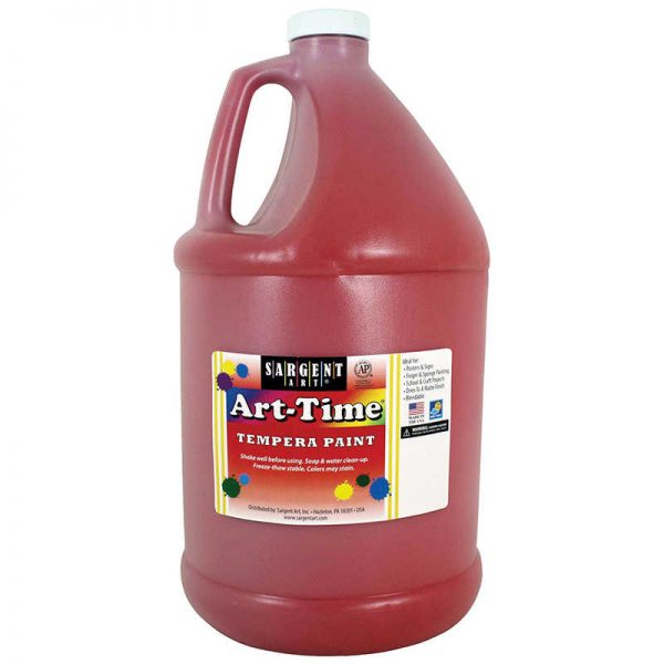 Sargent Art® Art-Time® Tempera Paint, Red, Gallon