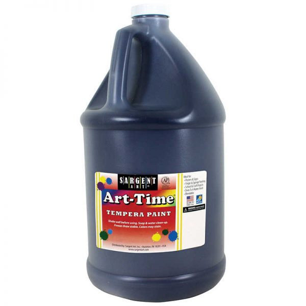 Sargent Art® Art-Time® Tempera Paint, Black, Gallon
