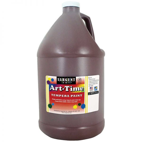 Sargent Art® Art-Time® Tempera Paint, Brown, Gallon