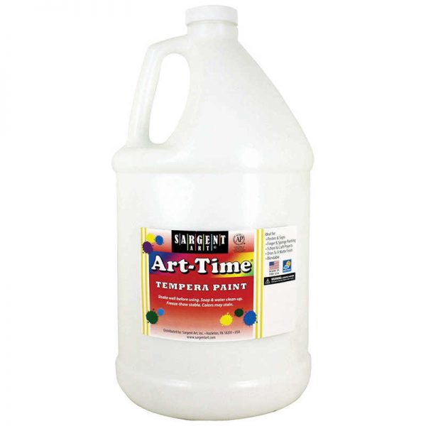 Sargent Art® Art-Time® Tempera Paint, White, Gallon