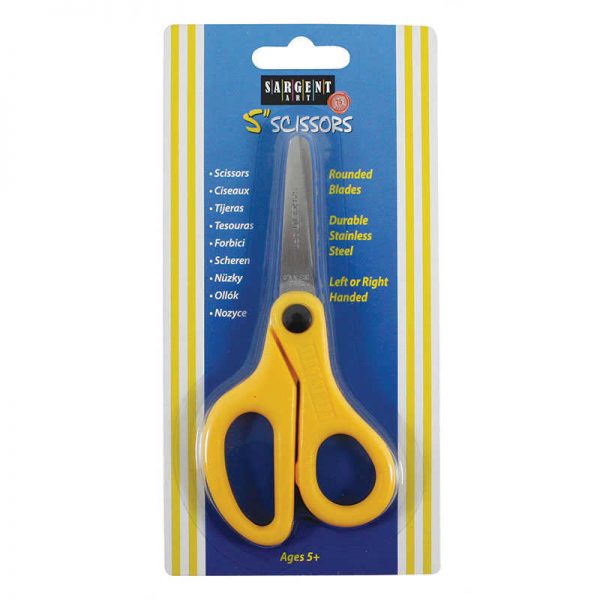 Sargent Art® Blunt Tip 5" Student Scissors Retail Packaging