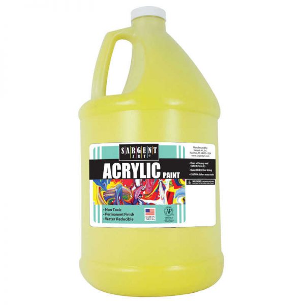 Sargent Art® Acrylic Paint, Yellow, 64 oz. Bottle