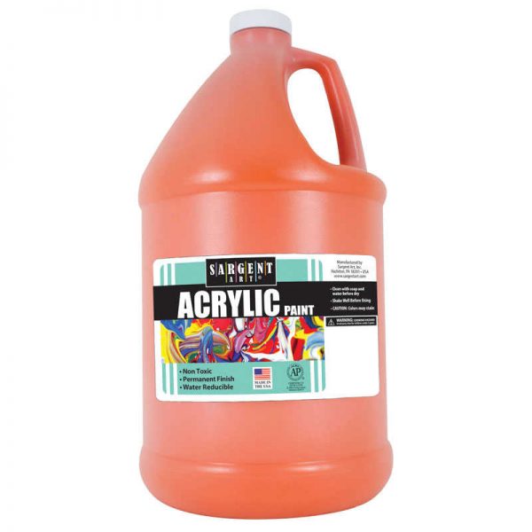 Sargent Art® Acrylic Paint, Orange, 64 oz. Bottle
