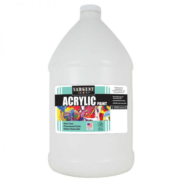 Sargent Art® Acrylic Paint, 64 oz. Bottle, White
