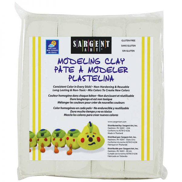 Sargent Art® Non-Hardening Modeling Clay, 1lb, Cream