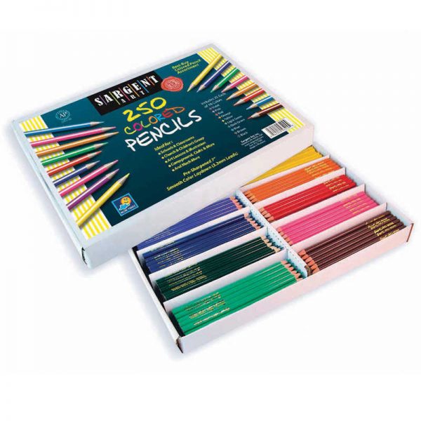 Sargent Art® Colored Pencil Assortment, 10 colors, 250 Count