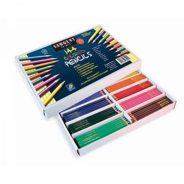 Sargent Art® Colored Pencil Assortment, 8 colors, 144 Count