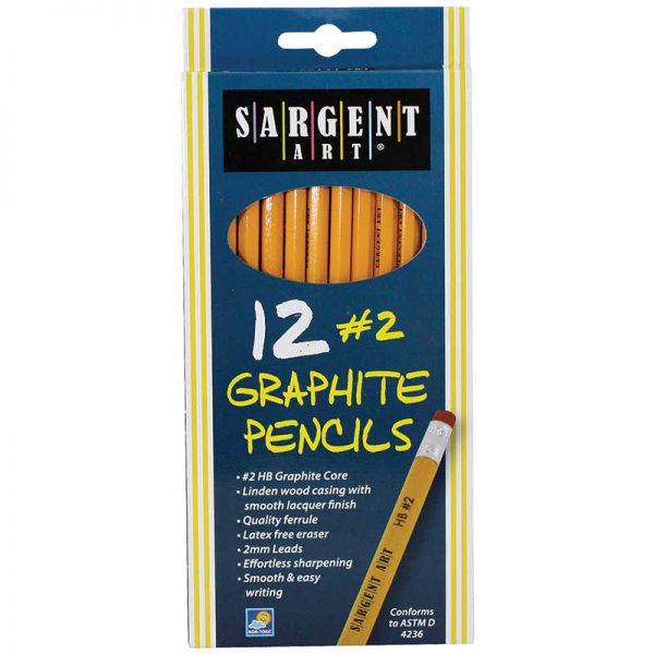 Sargent Art® HB Graphite Unsharpened Pencil, Pack of 12