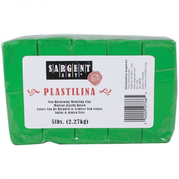 Sargent Art® Plastilina Non-Hardening Modeling Clay, 5 lbs., Green