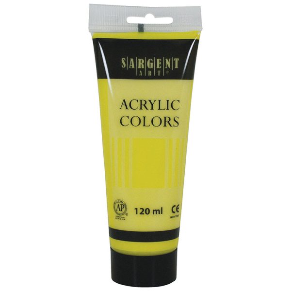 Sargent Art® Acrylic Paint Tube, 120 ml, Lemon Yellow Cadmium