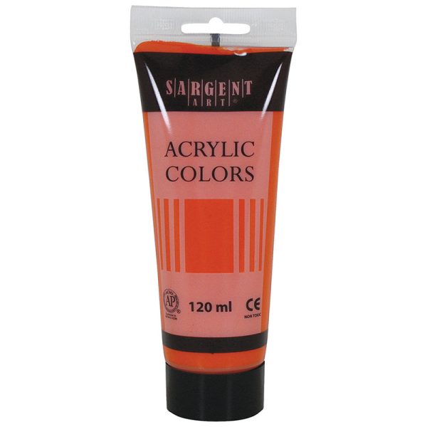 Sargent Art® Acrylic Paint Tube, 120 ml, Cadmium Orange Hue