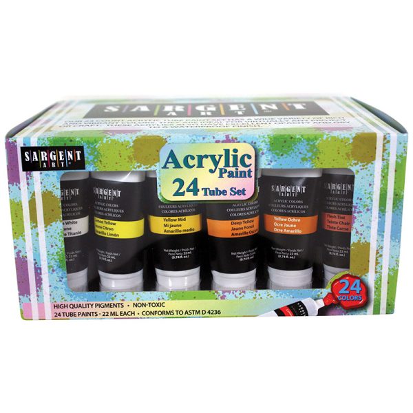 Sargent Art® Acrylic Paint Tubes, 22ml, 24 Count