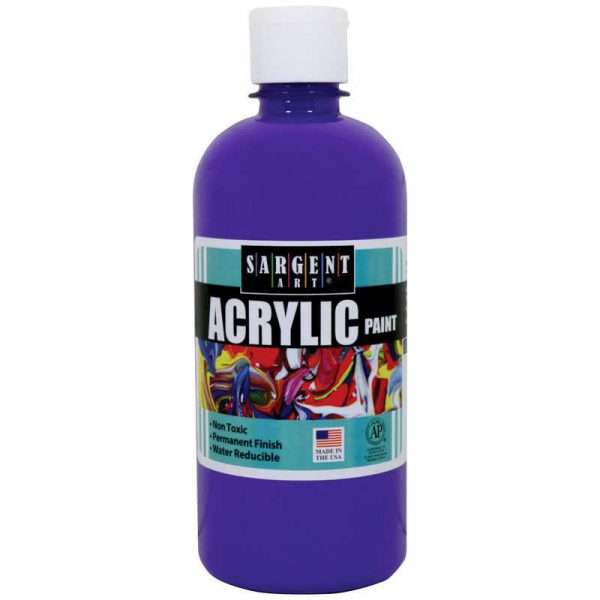 Sargent Art® Acrylic Paint, Squeeze Bottle, 16 oz., Spectral Violet