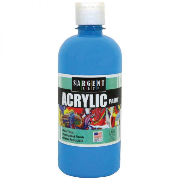 Sargent Art® Acrylic Paint, Squeeze Bottle, 16 oz., Turquoise