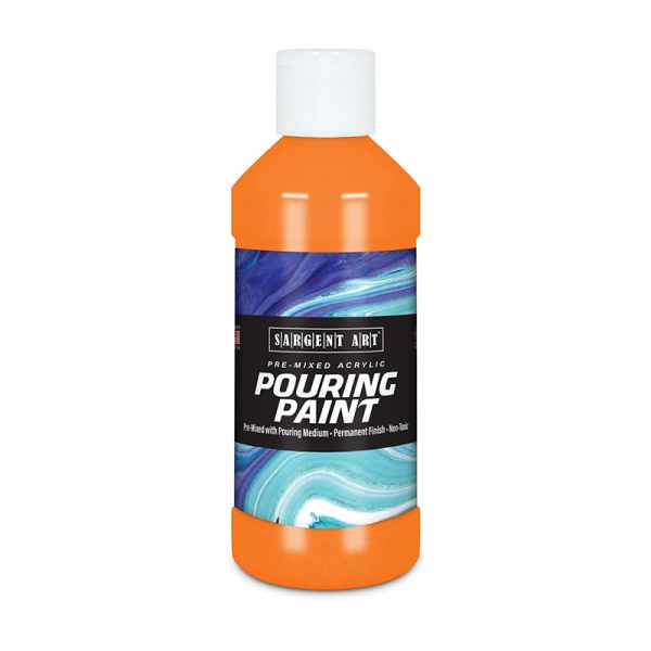 Sargent Art Acrylic Pouring Paint, 8 oz, Orange
