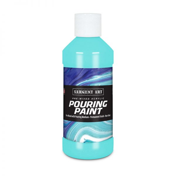 Sargent Art Acrylic Pouring Paint, 8 oz, Turquoise