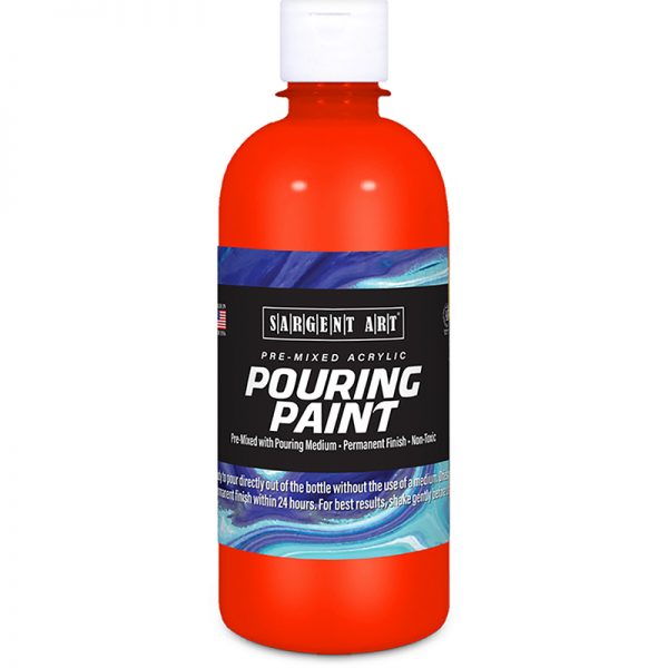 Sargent Art Acrylic Pouring Paint, 16 oz, Red