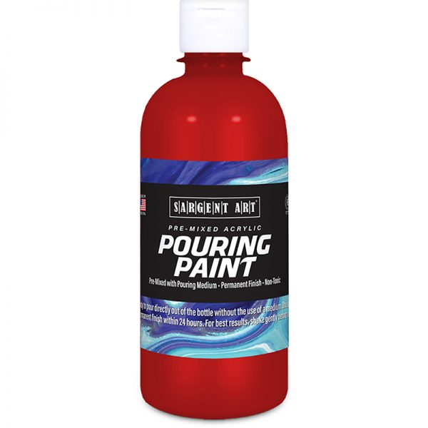 Sargent Art Acrylic Pouring Paint, 16 oz, Rubine Red