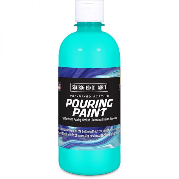 Sargent Art Acrylic Pouring Paint, 16 oz, Turquoise