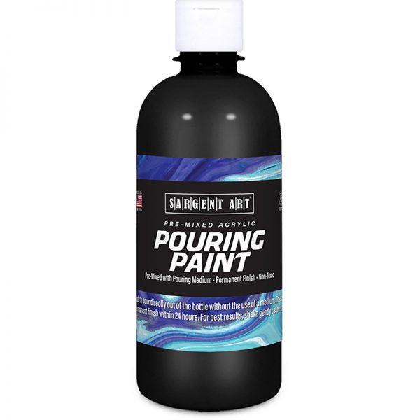 Sargent Art Acrylic Pouring Paint, 16 oz, Black