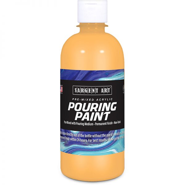 Sargent Art Acrylic Pouring Paint, 16 oz, Peach