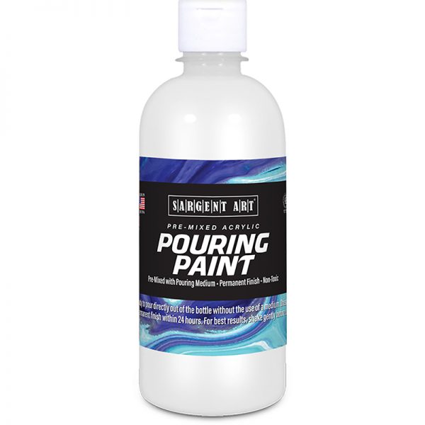 Sargent Art Acrylic Pouring Paint, 16 oz, White