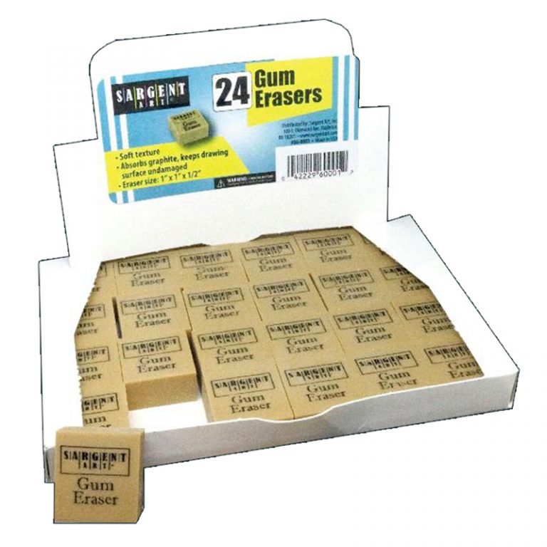 Sargent Art® Gum Erasers, Pack of 24