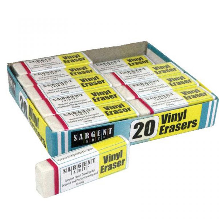 Sargent Art® Vinyl Erasers Class Pack, Pack of 20