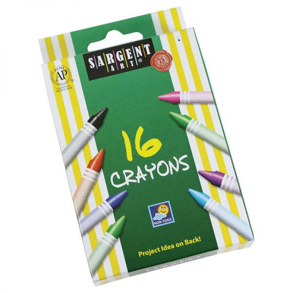 Sargent Art® Crayons, Reg Size, 16 Colors