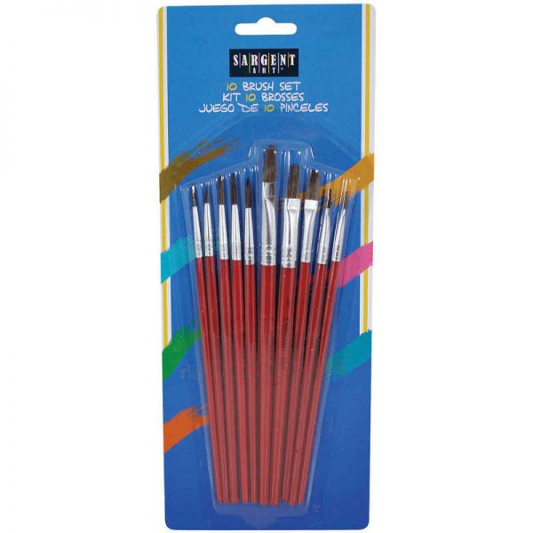 Sargent Art® 10 Count Quality Brush Asst.