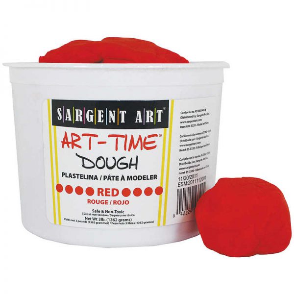 Sargent Art® Art-Time® Dough, Red, 3lbs.
