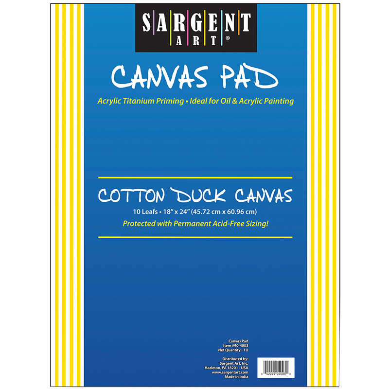 TeachersParadise Sargent Art® Canvas Pad, 18" x 24" SAR904003