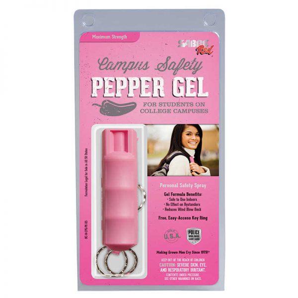 SABRE Pink Hard Case Campus Safety Gel