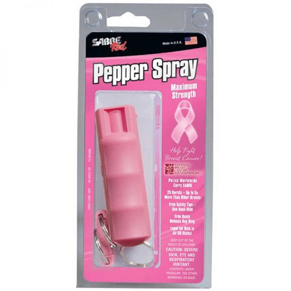 SABRE NBCF Pepper Spray, Pink in Small Clam