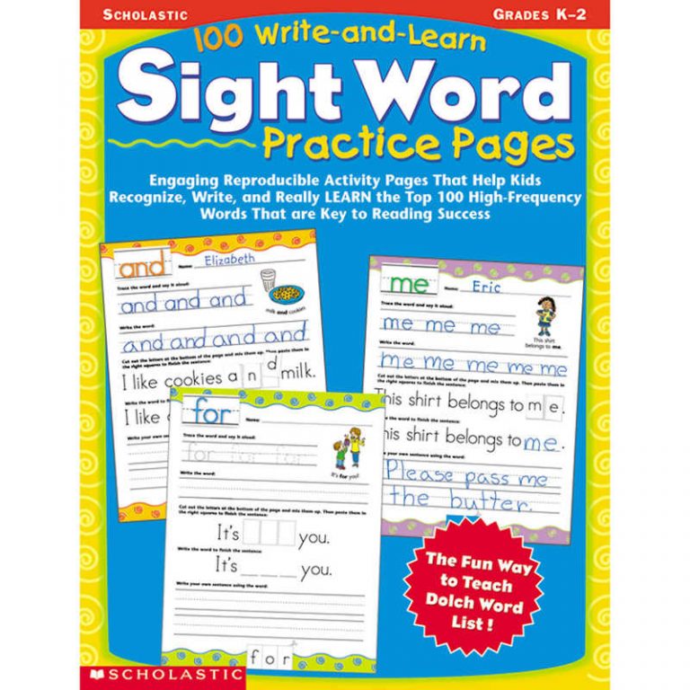 TeachersParadise Scholastic 100 Write And Learn Sight