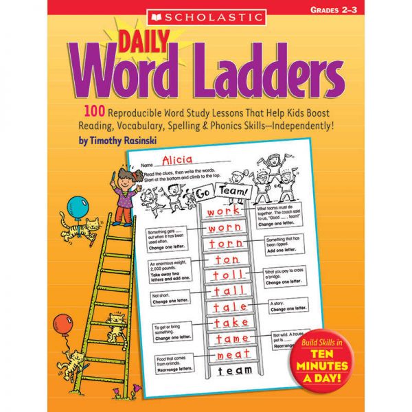Scholastic Daily Word Ladders Workbook, Grades 2-3