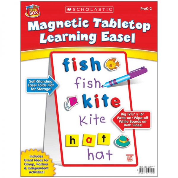 Scholastic Scholastic Little Red Tool Box Magnetic Tabletop Learning Easel