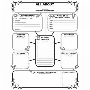 Scholastic Graphic Organizer Poster, All-About-Me Web, Grades 3-6