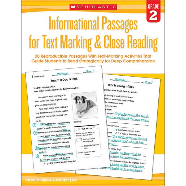 Scholastic Informational Passages for Text Marking & Close Reading: Grade 2